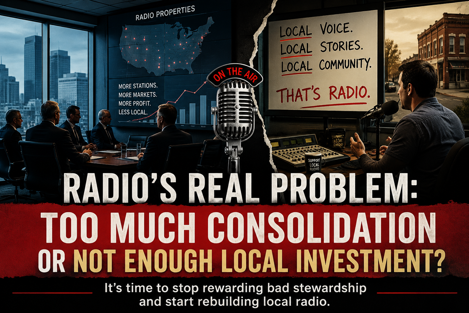 Radio’s Real Problem: Too Much Consolidation or Not Enough Local Investment?
