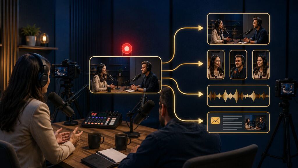 The Podcast Is Becoming the Production Session—The Clips Are the Products